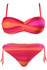 Izzy - dvojdielne plavky bandeau S913 žiarivá oranžová veľkosť: S